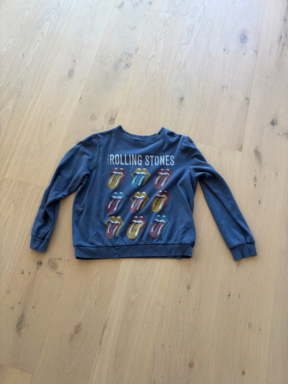 the Rolling Stones Blue Graphic Sweatshirt